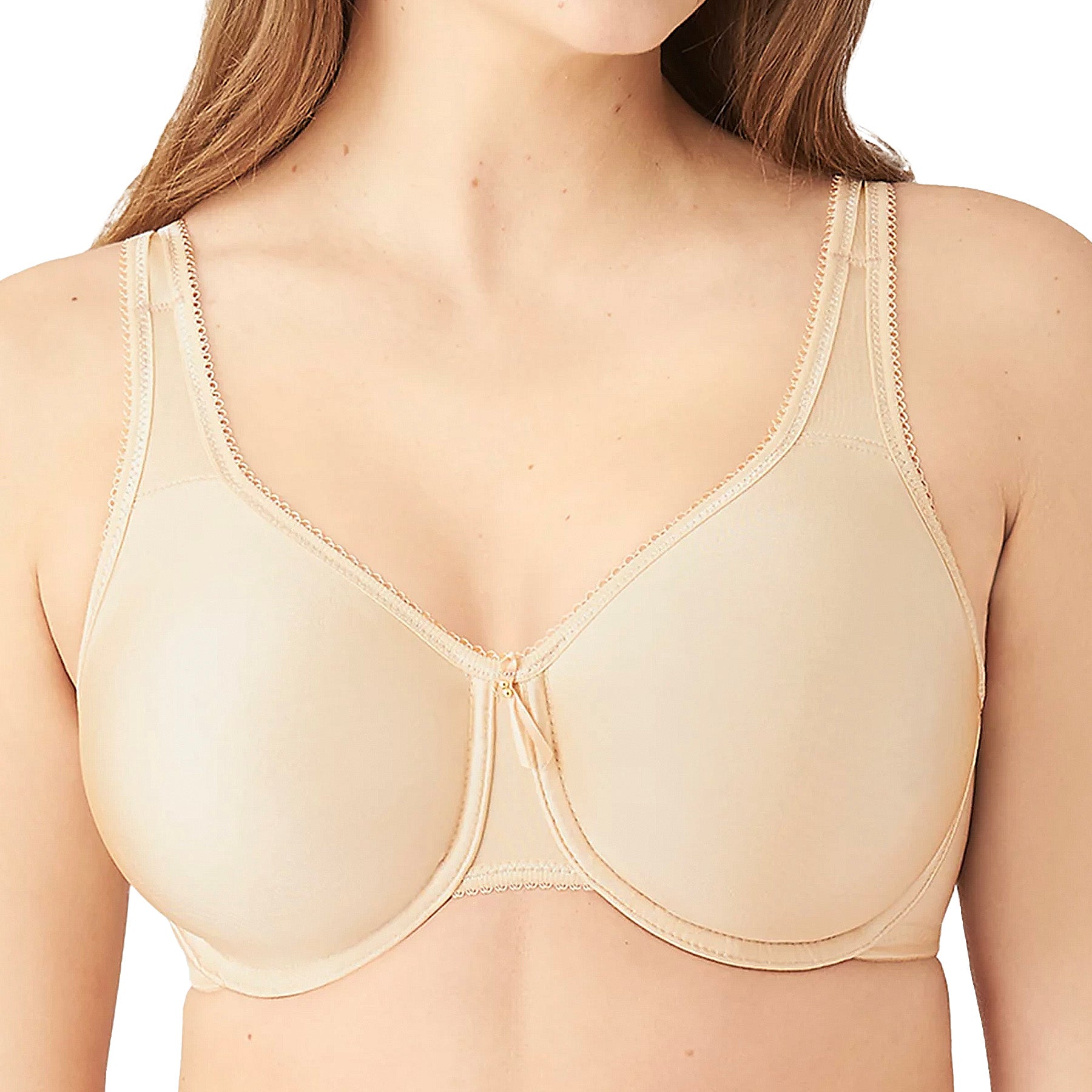 Wacoal Basic Beauty Full Figure Seamless Underwire Bra 855192 Natural Nude Front