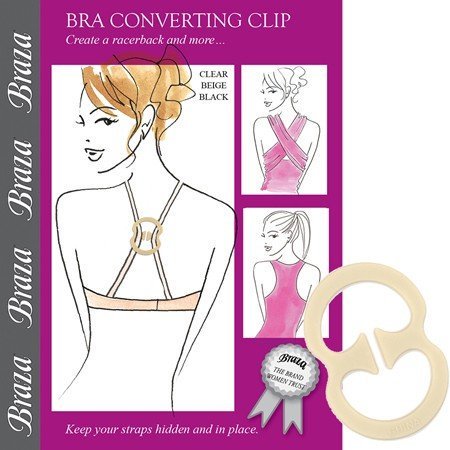 Braza BRZ-4402 Bra Converting Clips - Nude