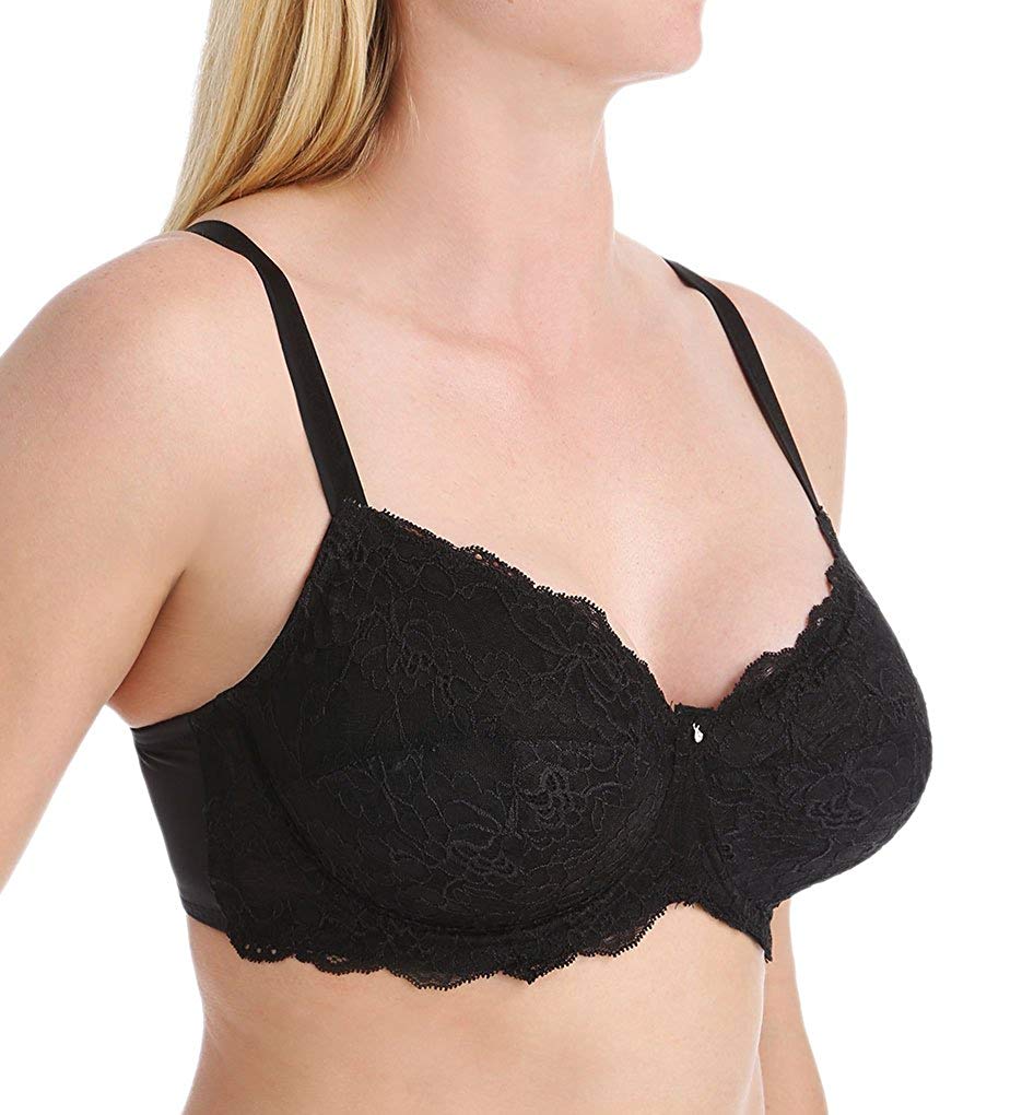 Montelle Noblesse Full Cup Lace Bra 9022 - Black
