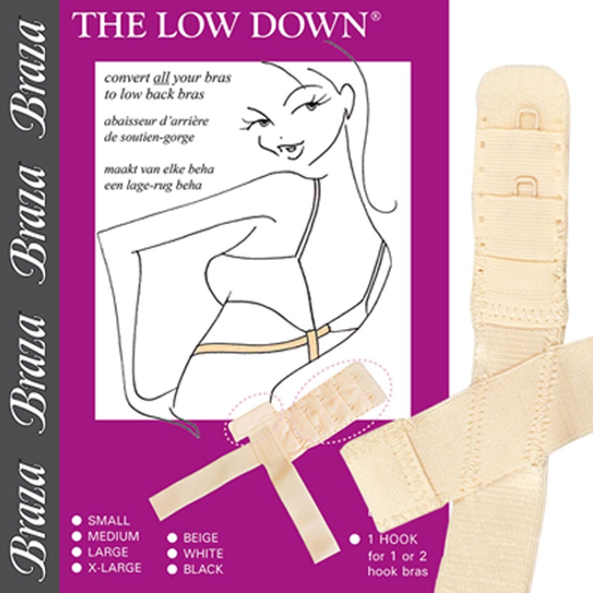 Braza BRZ-8060 The Low Down Bra Converter - Nude