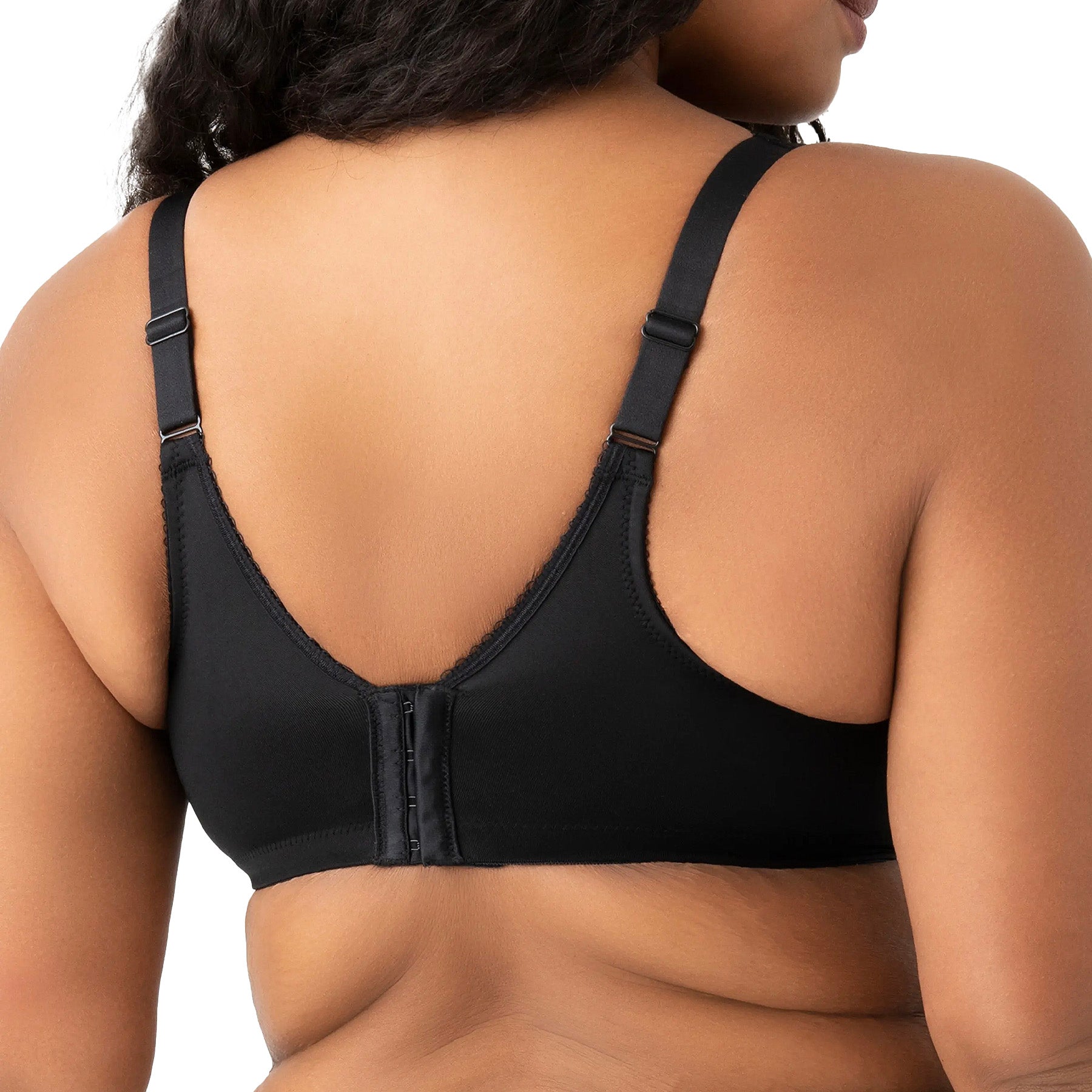 Wacoal Basic Beauty Full Figure Seamless Underwire Bra 855192 Black Back