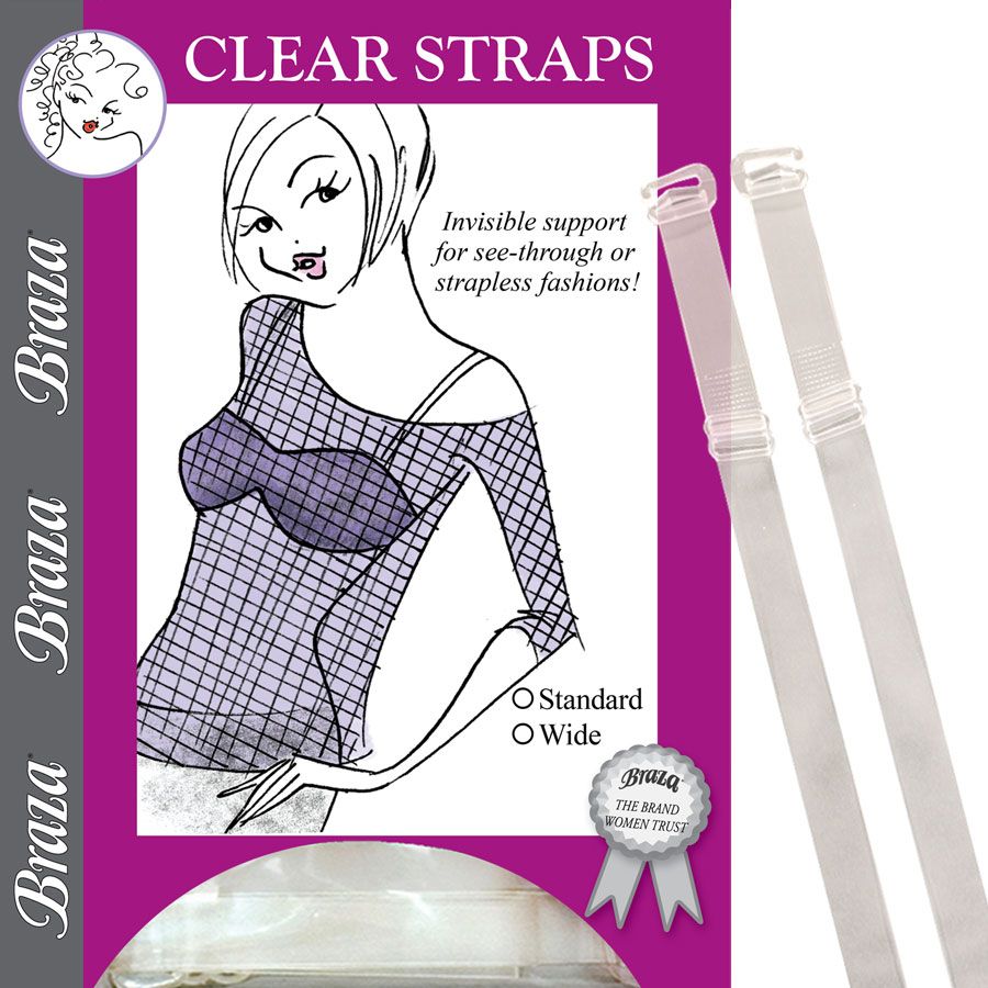 Braza BRZ-5100 Bra Straps - Clear