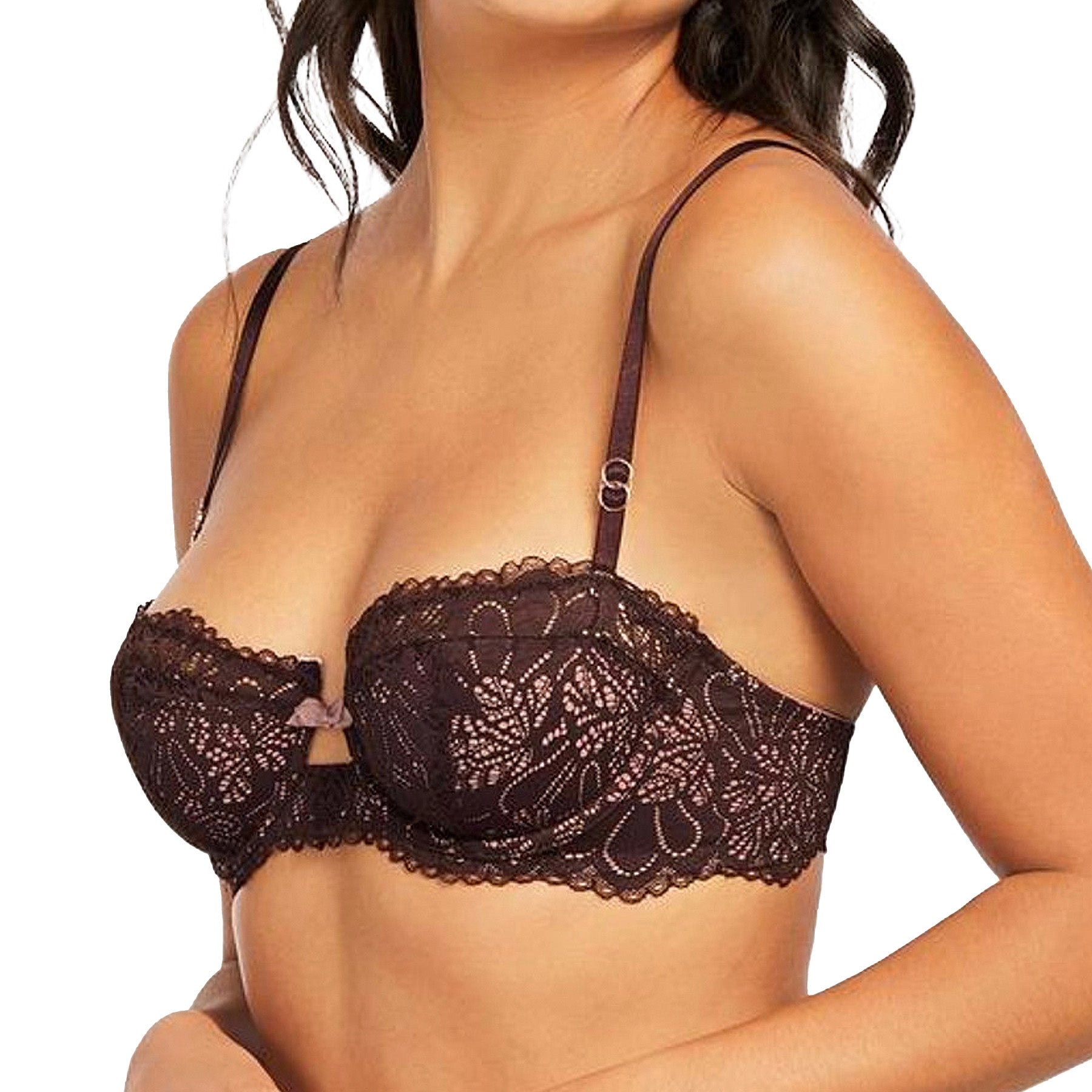 Montelle Cocoa Bliss Balconette Bra 9171 Cocoa Blush Front
