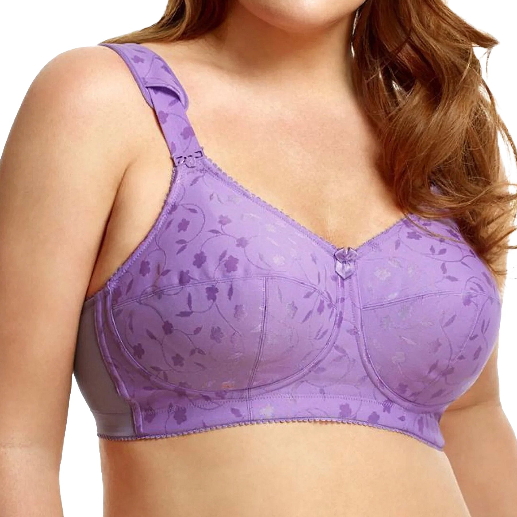 Elila Jacquard Soft Cup Bra 1305 Lilac Front
