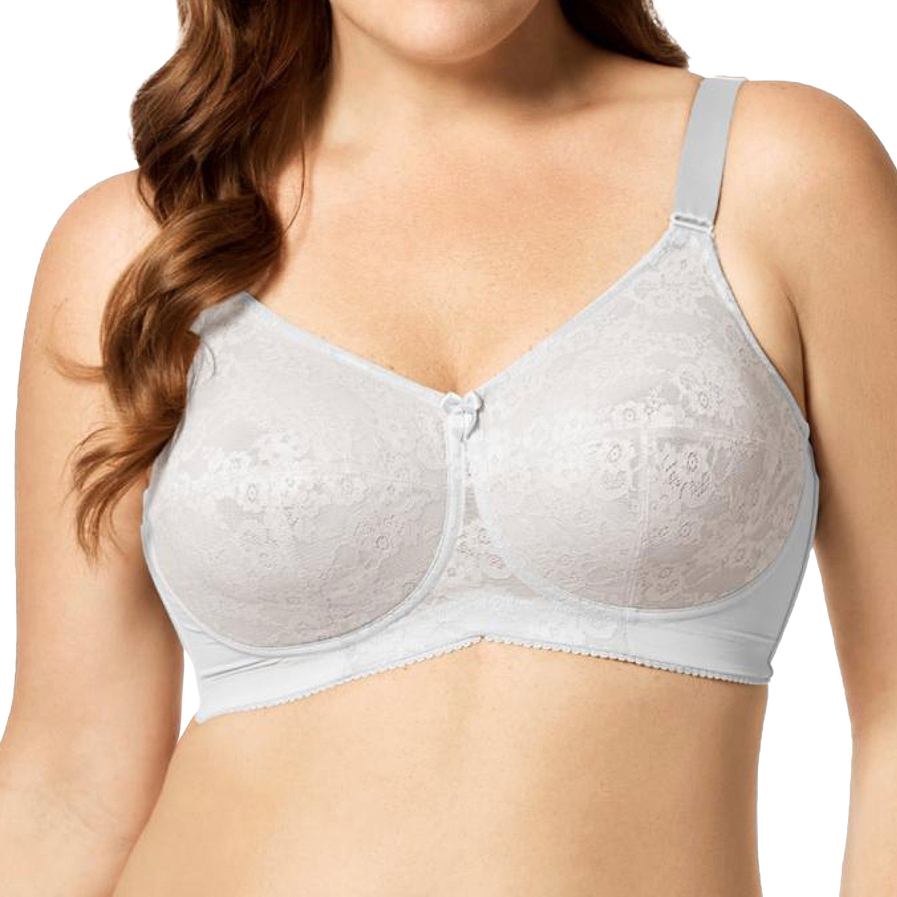 Elila Lace Soft Cup Bra 1303 White Front