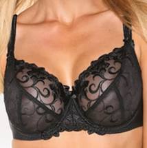 Fit Fully Yours Joyce See-Thru Lace Bra B2536 - Black