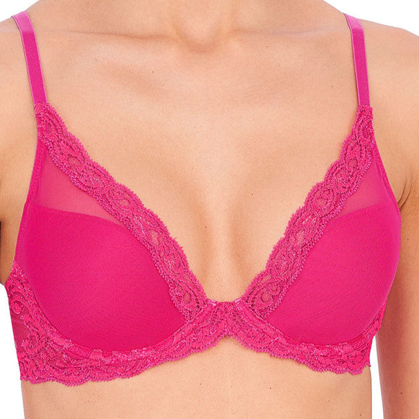 Natori Feathers Contour Plunge Bra 730023 - Electric Pink
