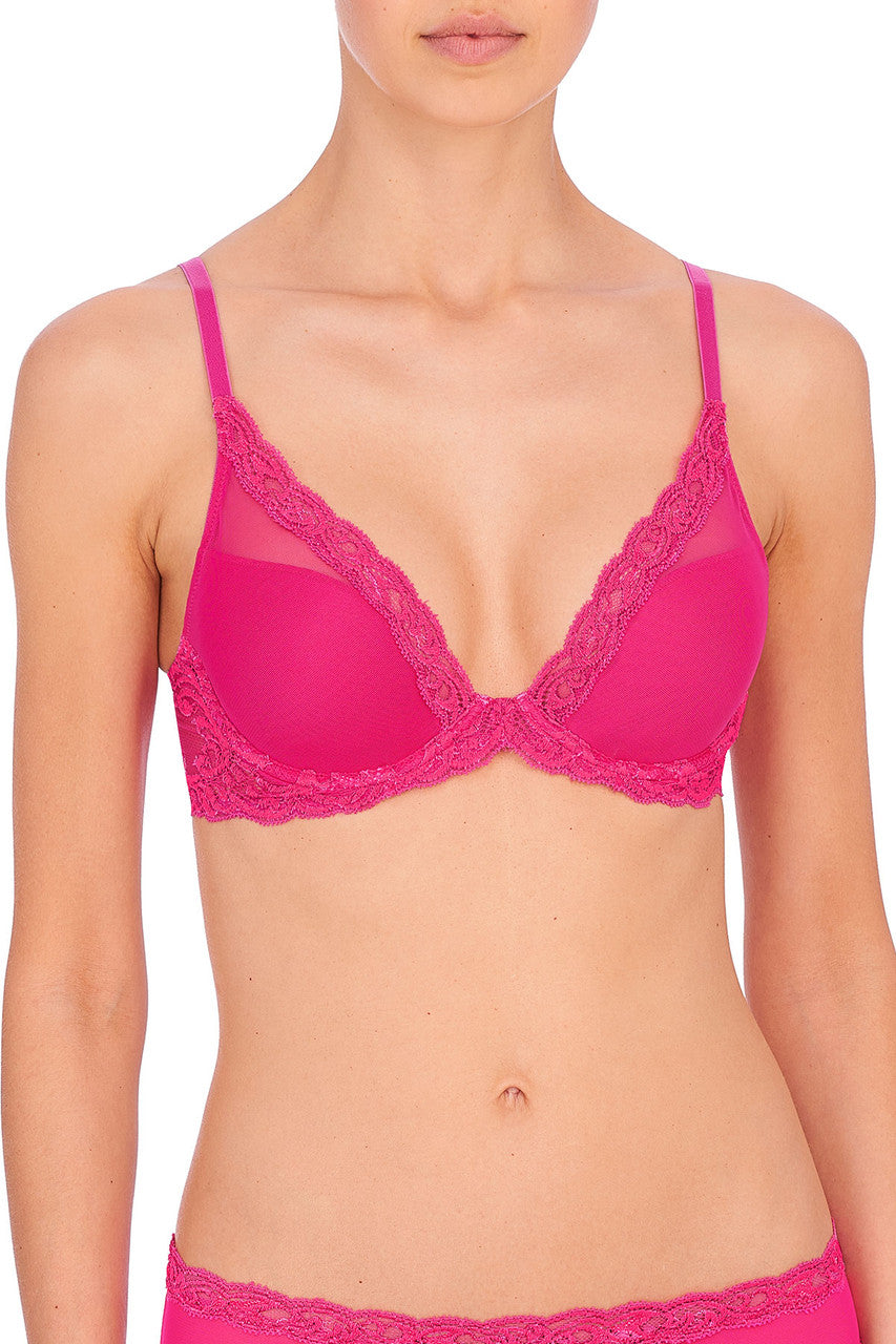 Natori Feathers Contour Plunge Bra 730023 - Electric Pink