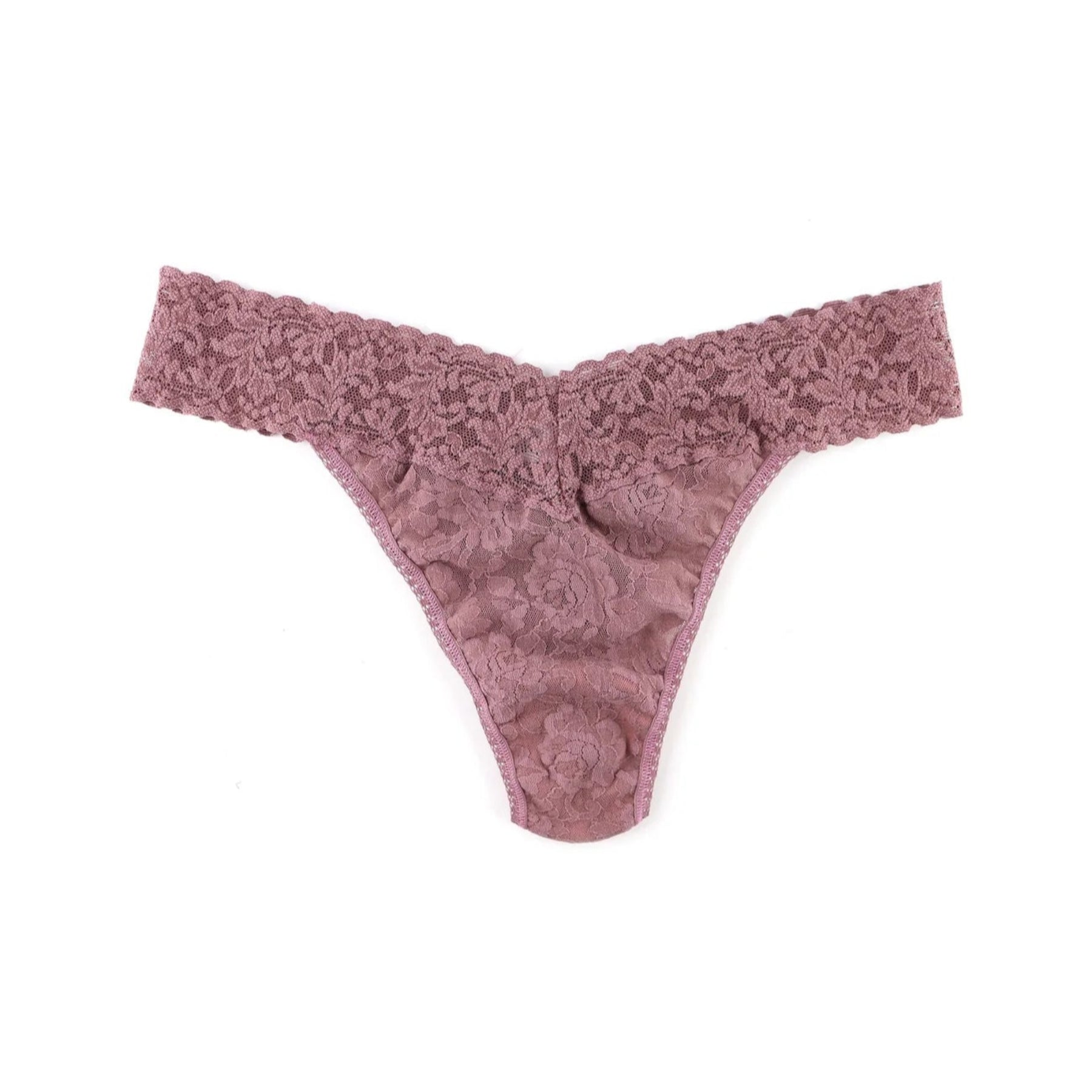Signature Lace Original Rise Thong 4811P - Artichoke Heart