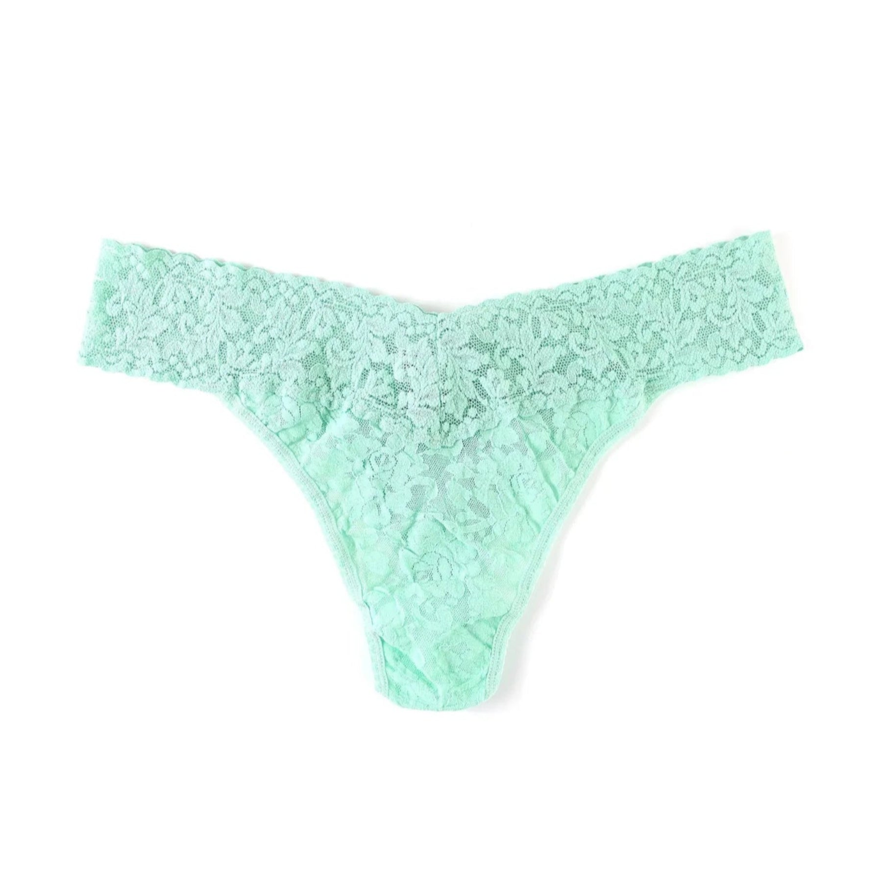 Signature Lace Original Rise Thong 4811P - Mint Sprig Green