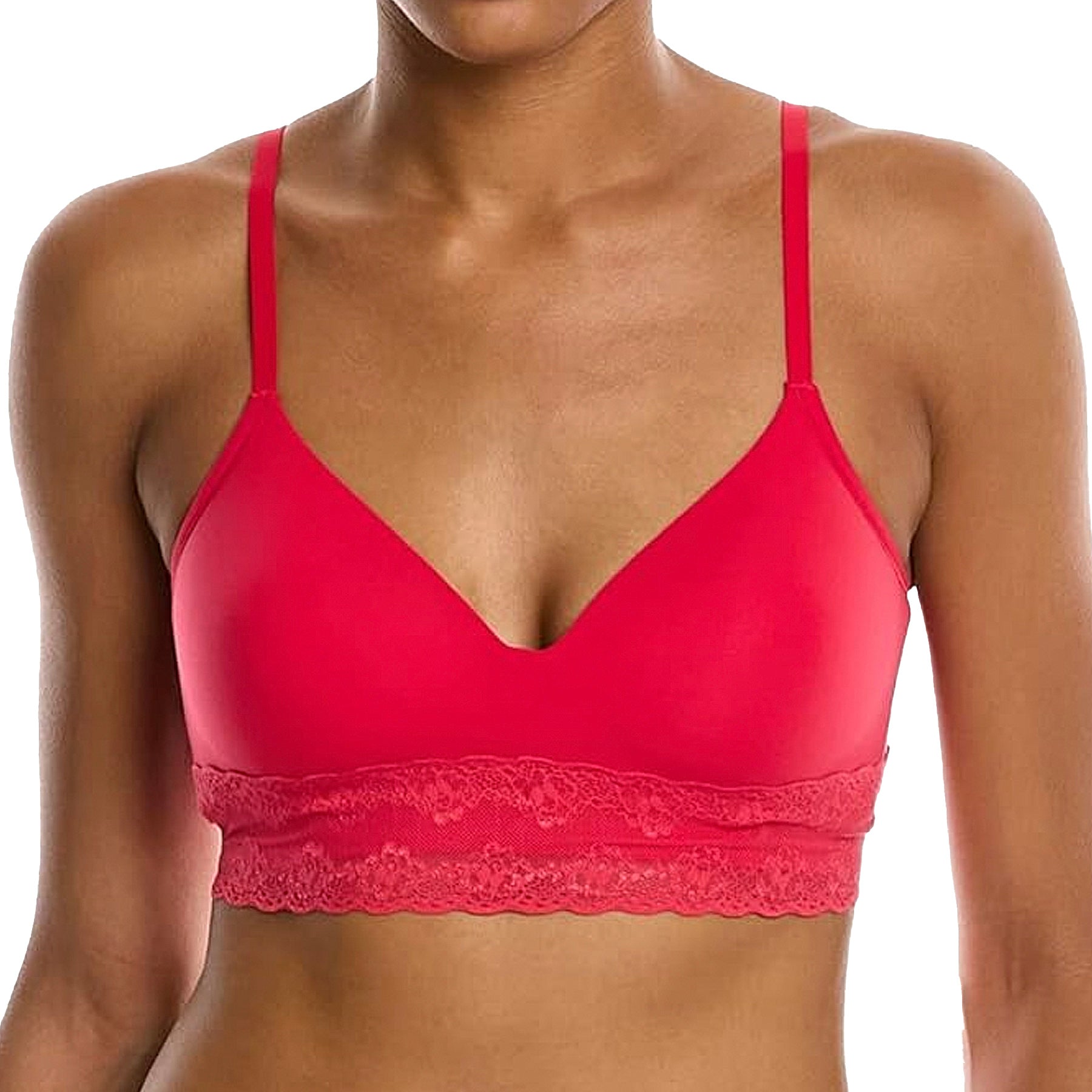 Natori Bliss Perfection Contour Soft Cup Bra 723154 Sunset Coral Front