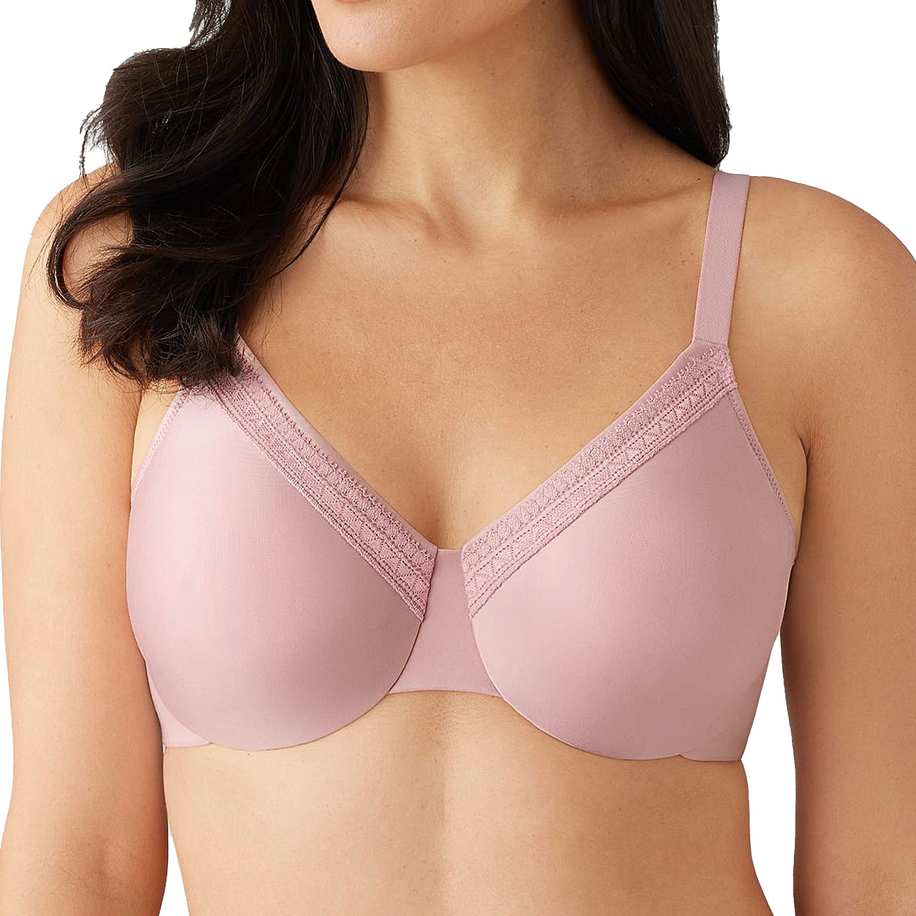 Wacoal Perfect Primer Full Figure Underwire Bra 855213 Zephyr Pink Front