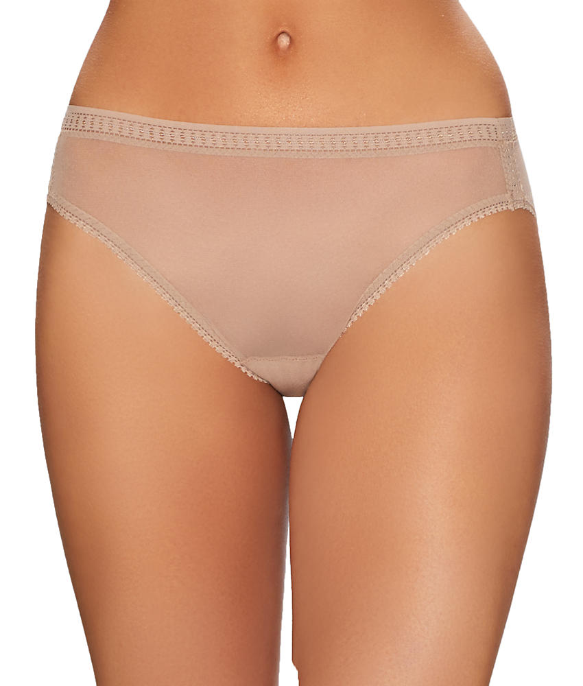 OnGossamer Mesh Hi-Cut Brief 3012 - Champagne