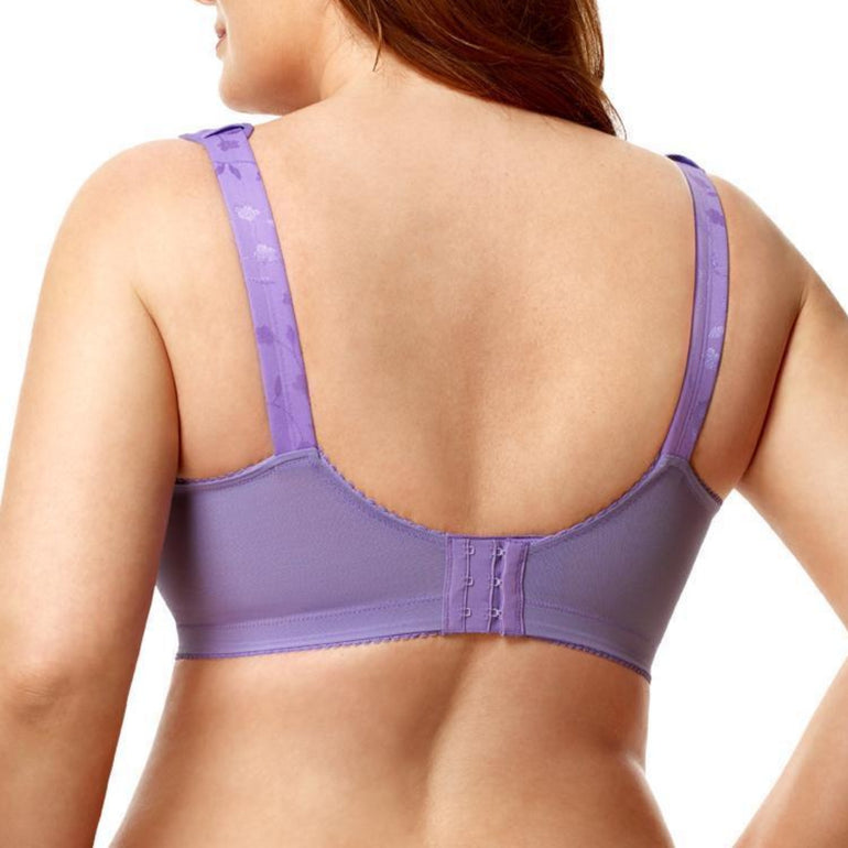 Elila Jacquard Soft Cup Bra 1305 In Lilac 4195