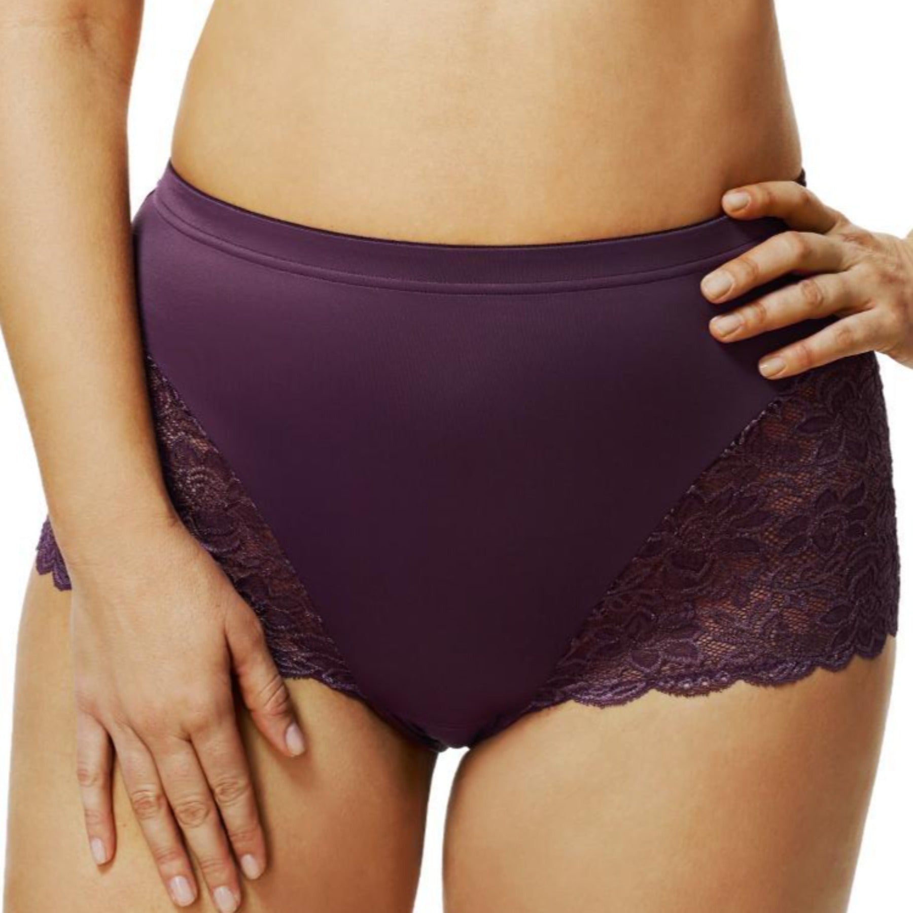 Cheeky Stretch Lace Panty 3311 - Plum