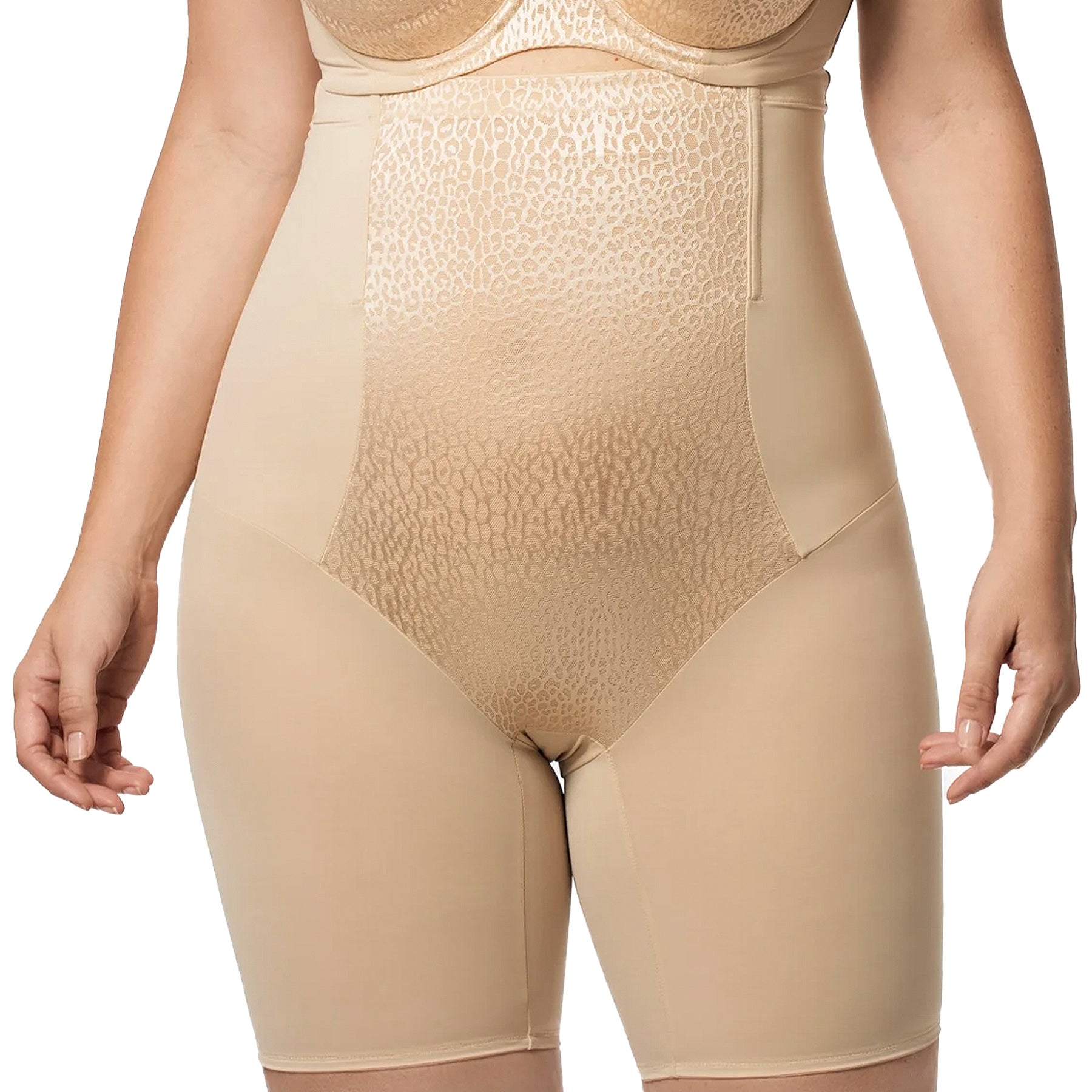 Elila Leopard High Waist Long Leg Shaper 8205