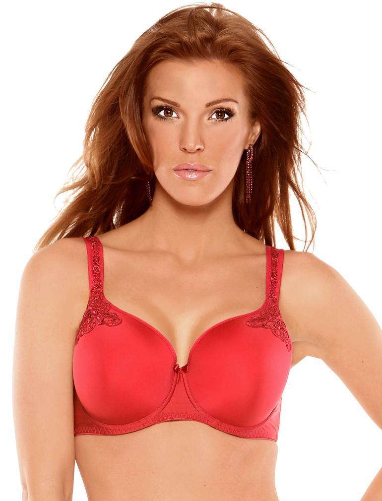 Fit Fully Yours Maxine Moulded Underwire Bra B1012 - Deep Red