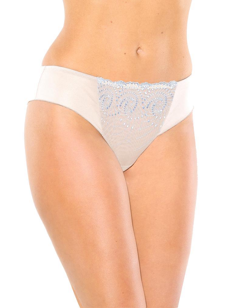 Fit Fully Yours Nicole Tanga U2275 - Ivory/Baby Blue