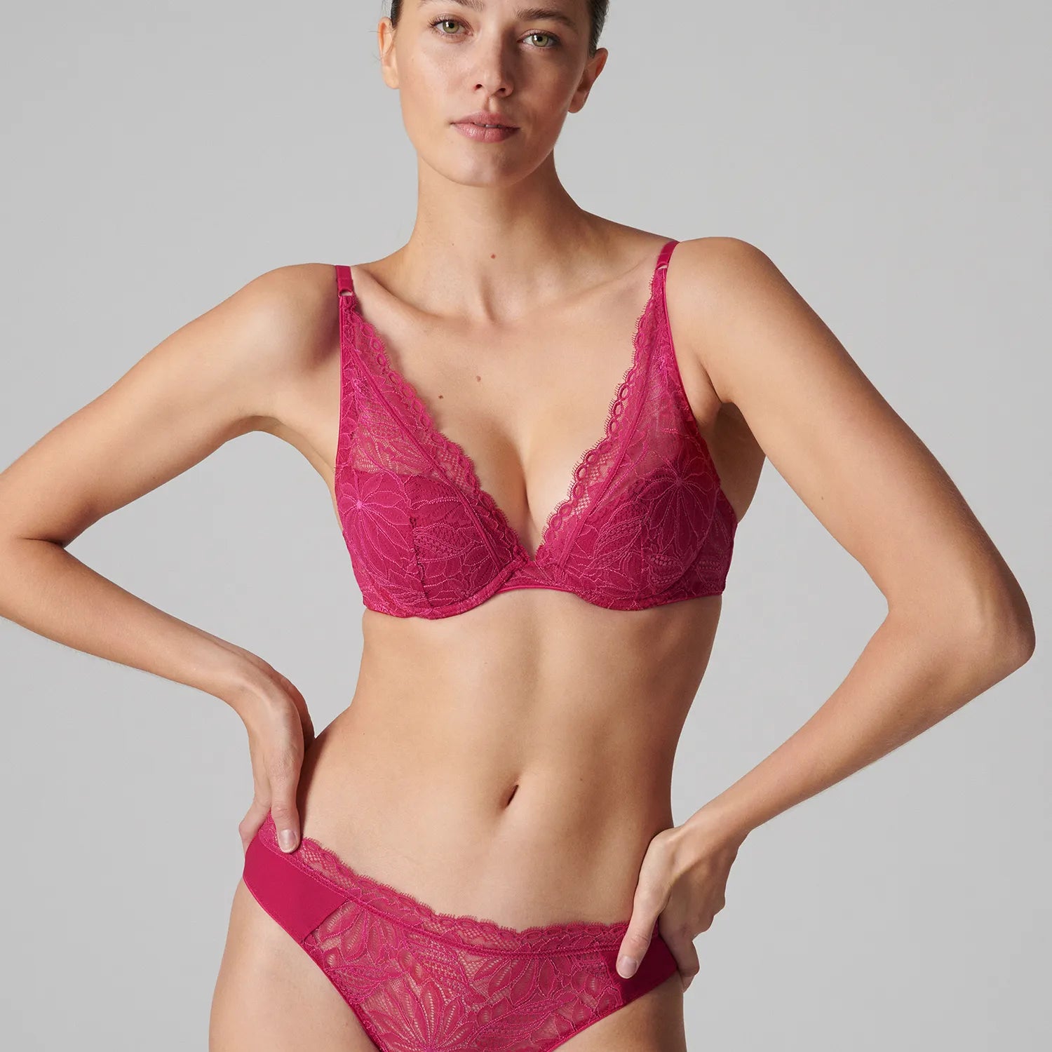 Simone Perele Exotica Triangle Push-Up Bra 1B3347- Raspberry