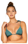 BSwim Tulum Tie Triangle U67 Bikini Top - Dark Sage