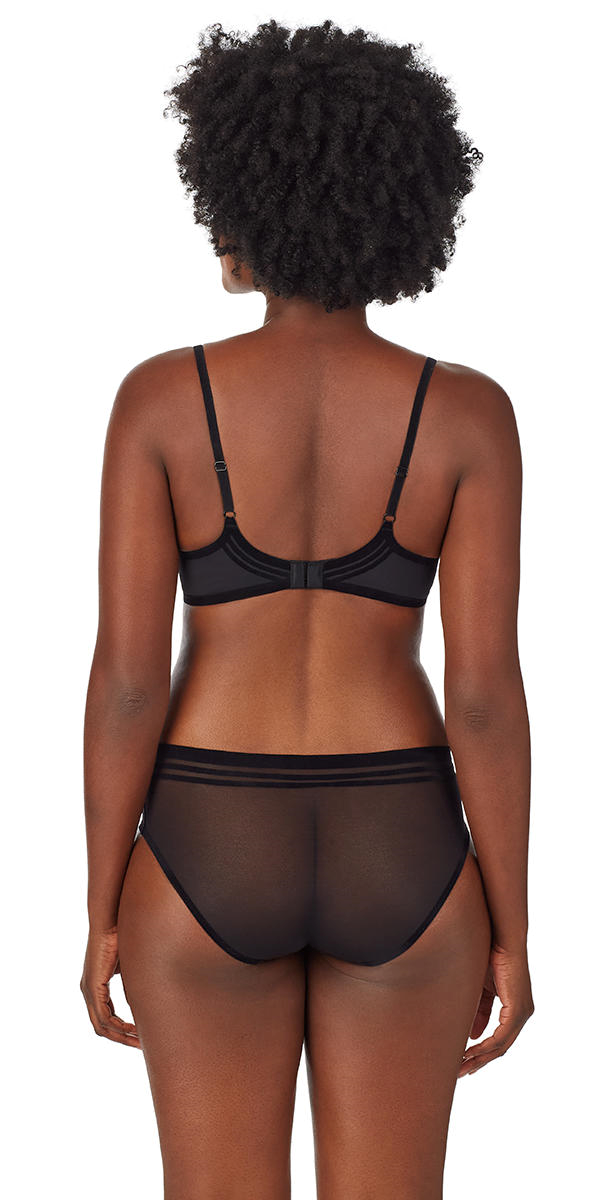 Le Mystere Velvet Mesh Hipster 3018 - Black