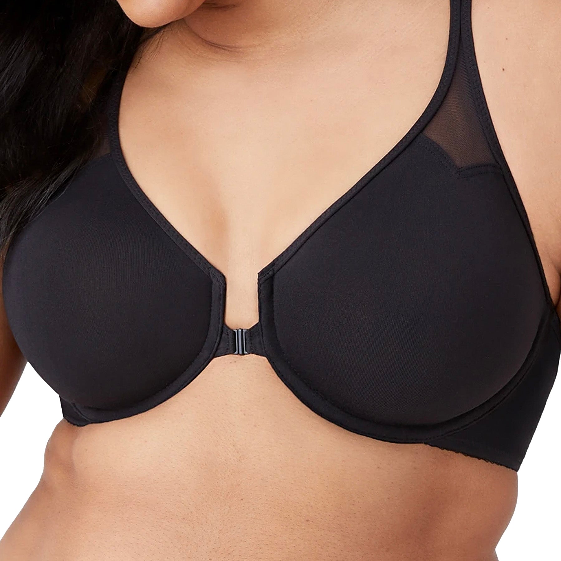Wacoal Body T-Back Underwire Bra 65124 Black Front