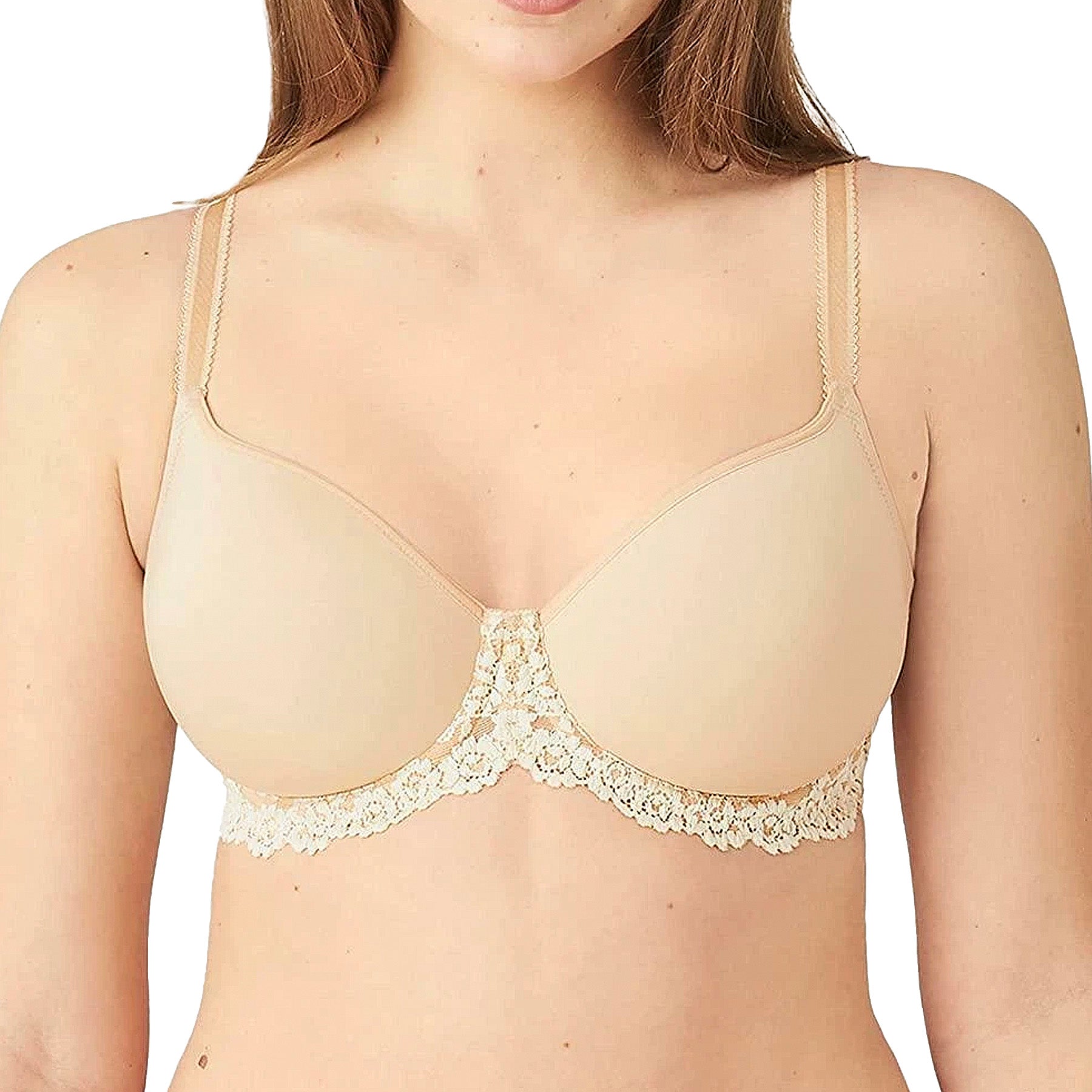 Wacoal Embrace Lace Underwire T-Shirt Bra 853191 Natural