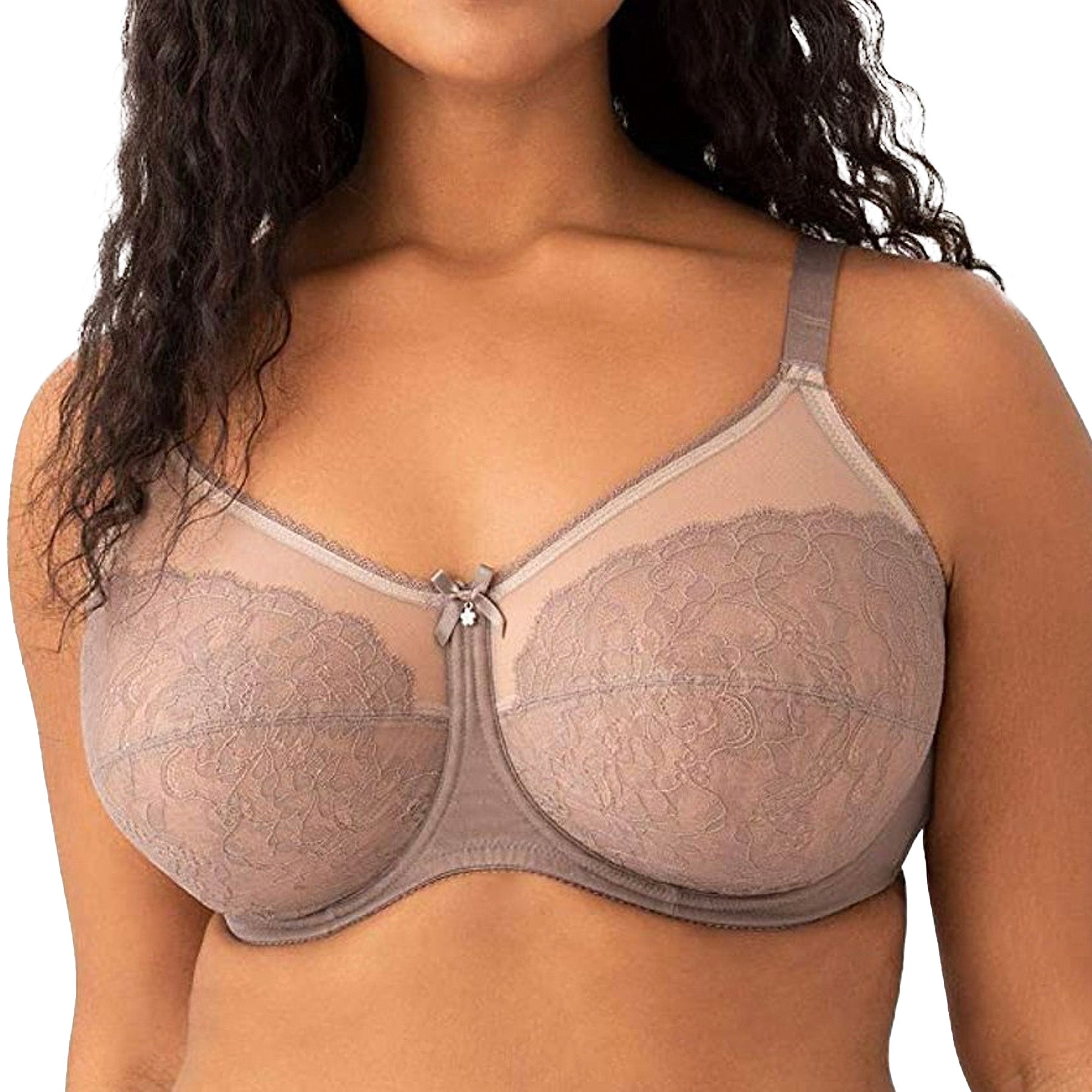 Wacoal Retro Chic Full Figure Underwire Bra 855186 Toast Front